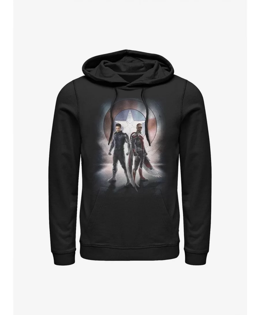 Pre-sale Marvel The Falcon And The Winter Soldier Team Poster Hoodie $14.37 Hoodies