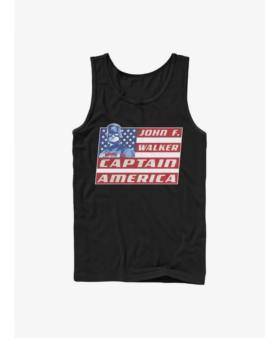 Fashion Marvel The Falcon And The Winter Soldier Captain Walker Tank $8.17 Tanks