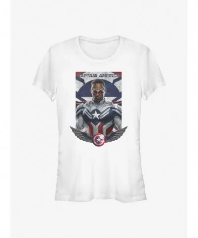 Unique Marvel The Falcon And The Winter Soldier Falcon Is Captain America Girls T-Shirt $8.09 T-Shirts