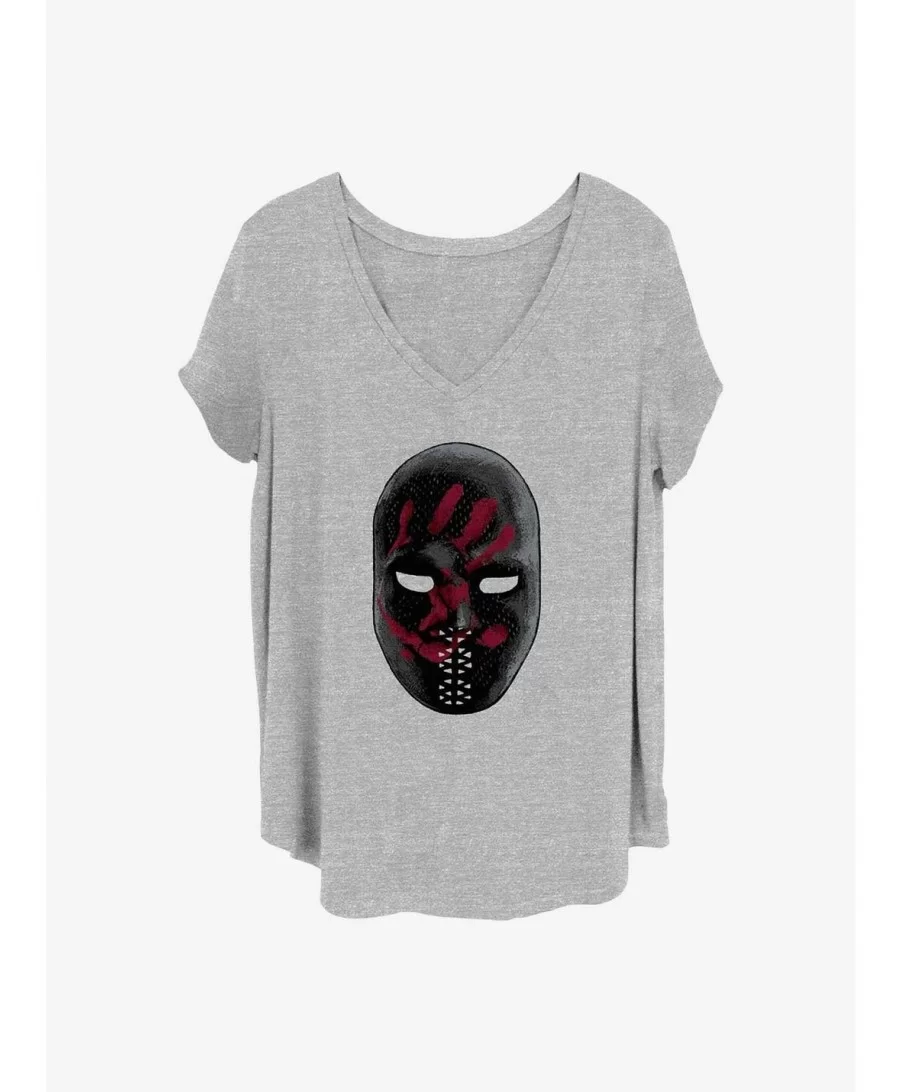 New Arrival Marvel The Falcon and the Winter Soldier Large Mask Girls T-Shirt Plus Size $8.09 T-Shirts