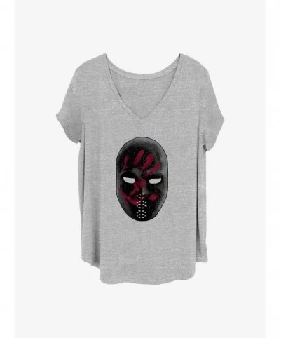 New Arrival Marvel The Falcon and the Winter Soldier Large Mask Girls T-Shirt Plus Size $8.09 T-Shirts