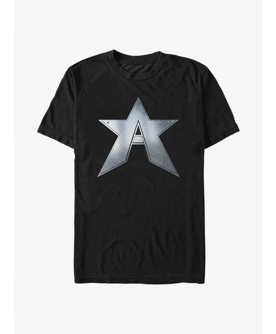 Cheap Sale Marvel The Falcon And The Winter Soldier John Walker Captain Symbol T-Shirt $6.68 T-Shirts