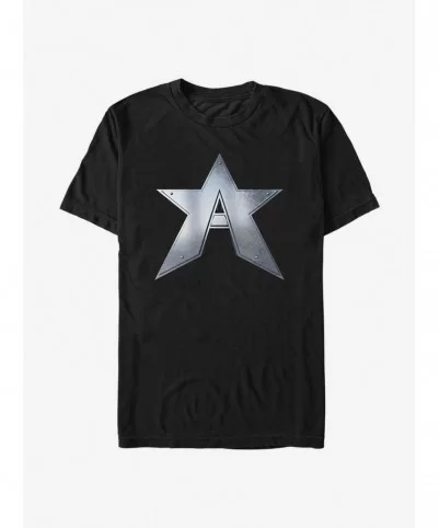 Cheap Sale Marvel The Falcon And The Winter Soldier John Walker Captain Symbol T-Shirt $6.68 T-Shirts