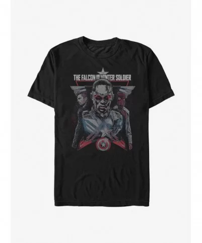 Limited Time Special Marvel The Falcon And The Winter Soldier The Characters T-Shirt $6.68 T-Shirts