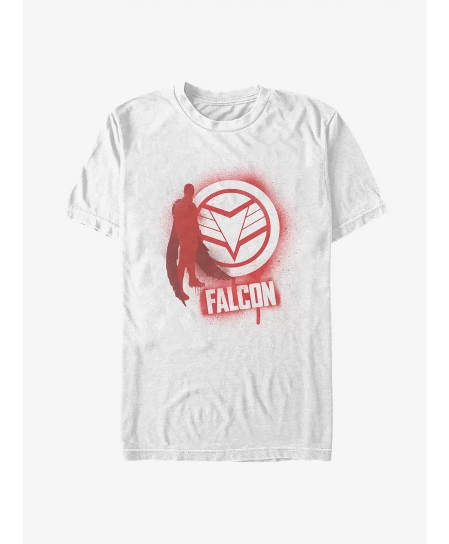 Limited Time Special Marvel The Falcon And The Winter Soldier Falcon Spray Paint T-Shirt $6.06 T-Shirts