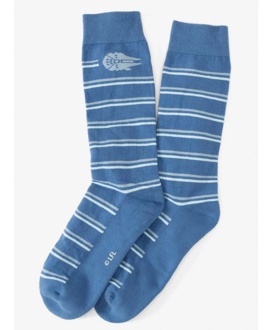 Value for Money Marvel The Falcon Striped Blue Sock $7.56 Socks