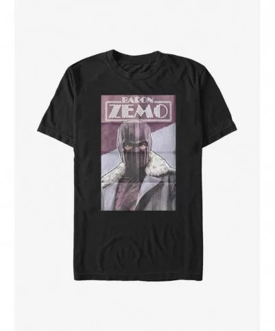 New Arrival Marvel The Falcon And The Winter Soldier Baron Zemo Poster T-Shirt $5.75 T-Shirts