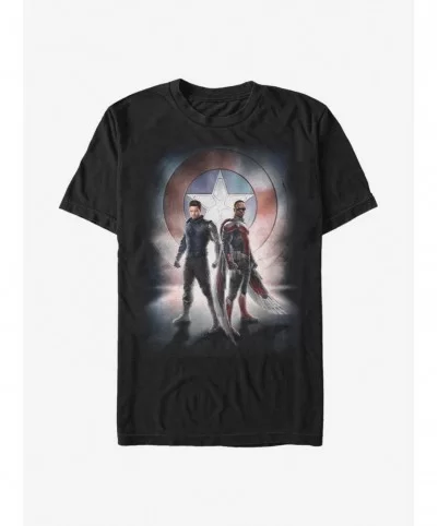 Trendy Marvel The Falcon And The Winter Soldier Team Poster T-Shirt $6.06 T-Shirts