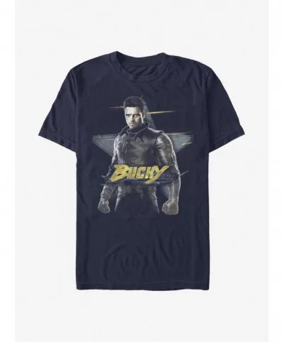 Cheap Sale Marvel The Falcon And The Winter Soldier Bucky T-Shirt $7.14 T-Shirts