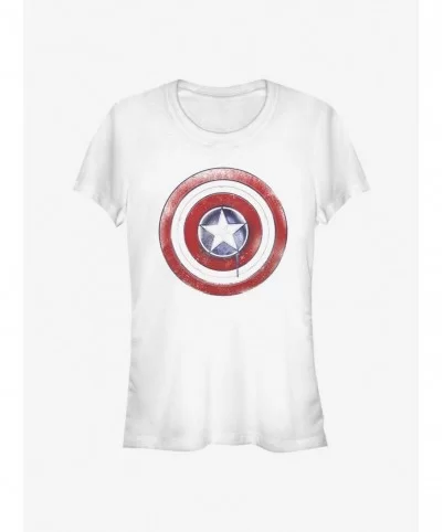 Wholesale Marvel The Falcon And The Winter Soldier Paint Shield Girls T-Shirt $5.66 T-Shirts