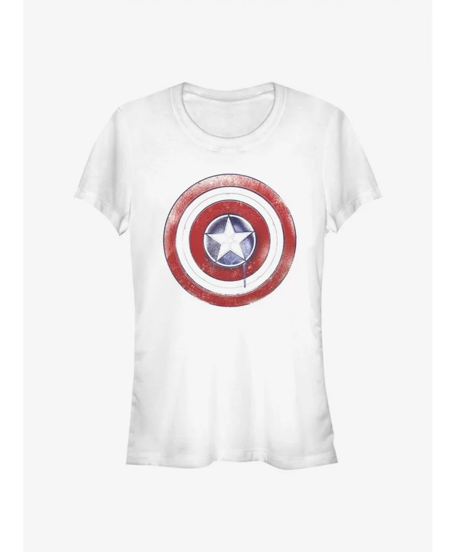 Wholesale Marvel The Falcon And The Winter Soldier Paint Shield Girls T-Shirt $5.66 T-Shirts