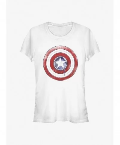 Wholesale Marvel The Falcon And The Winter Soldier Paint Shield Girls T-Shirt $5.66 T-Shirts