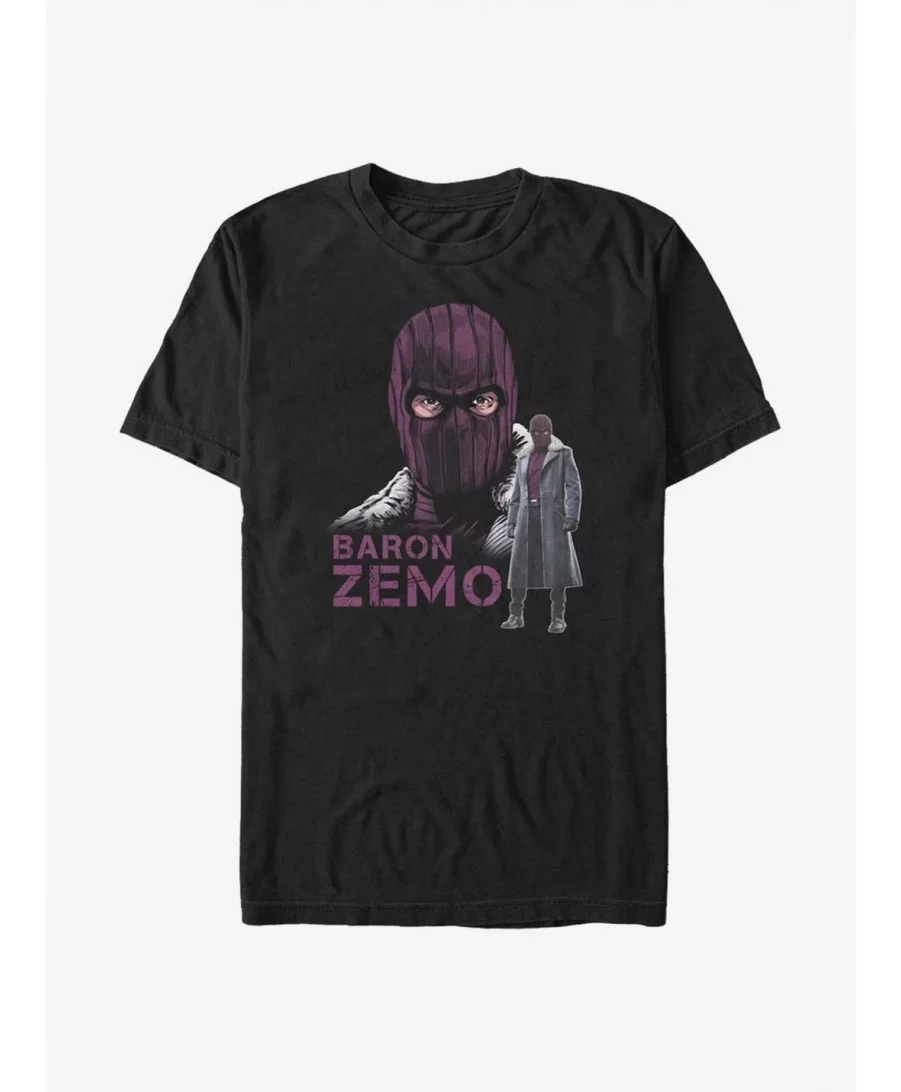 Discount Sale Marvel The Falcon And The Winter Soldier Masked Baron Zemo T-Shirt $6.83 T-Shirts