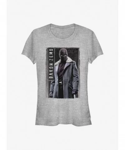 Seasonal Sale Marvel The Falcon And The Winter Soldier Baron Panel Girls T-Shirt $7.28 T-Shirts