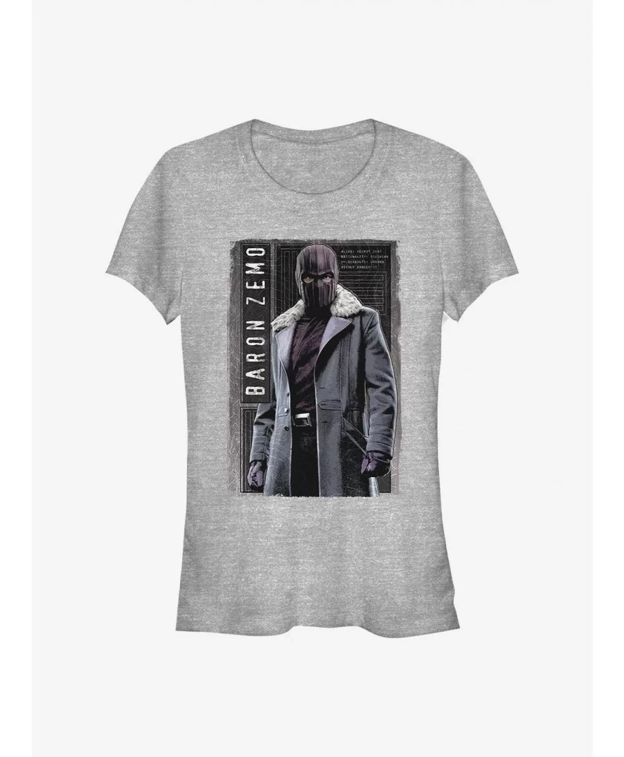 Seasonal Sale Marvel The Falcon And The Winter Soldier Baron Panel Girls T-Shirt $7.28 T-Shirts