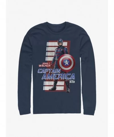 Value Item Marvel The Falcon And The Winter Soldier John F. Walker Captain America Long-Sleeve T-Shirt $11.84 T-Shirts