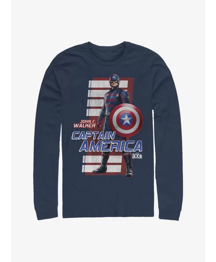 Value Item Marvel The Falcon And The Winter Soldier John F. Walker Captain America Long-Sleeve T-Shirt $11.84 T-Shirts