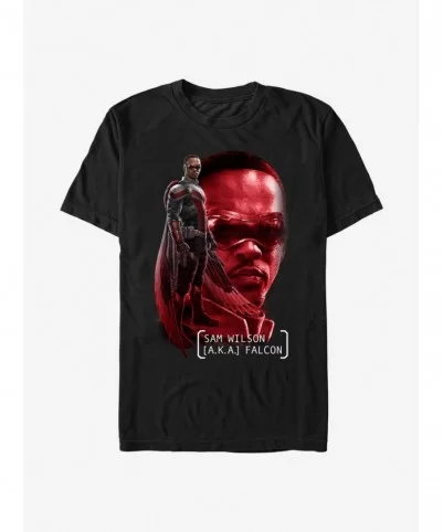 Cheap Sale Marvel The Falcon And The Winter Soldier Sam Wilson T-Shirt $6.37 T-Shirts