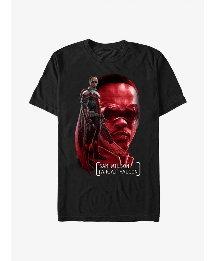 Cheap Sale Marvel The Falcon And The Winter Soldier Sam Wilson T-Shirt $6.37 T-Shirts