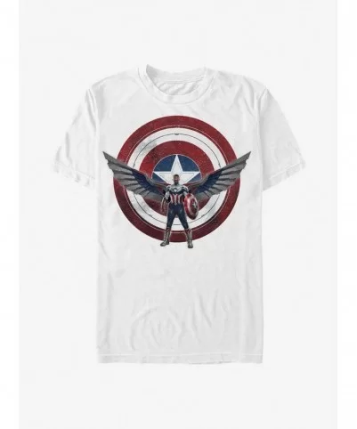 Crazy Deals Marvel The Falcon And The Winter Soldier Sam Wilson Is Captain America T-Shirt $5.28 T-Shirts