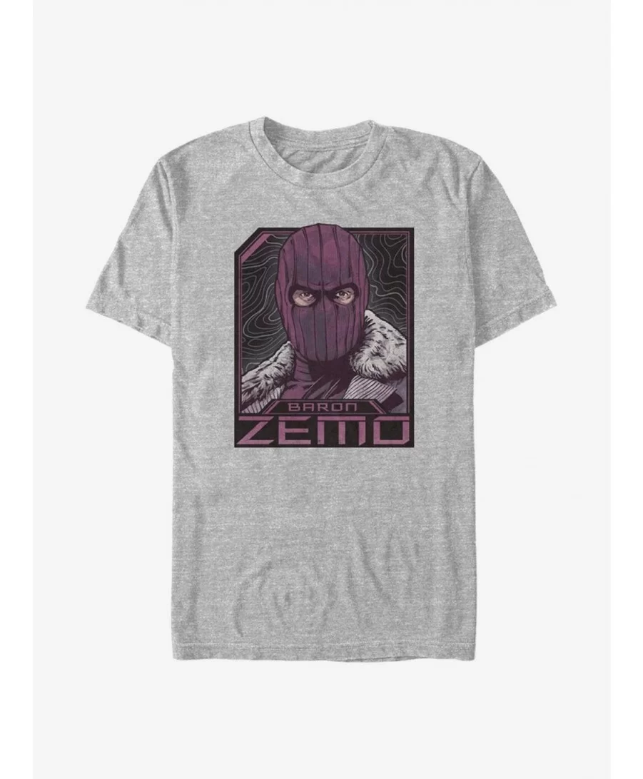 Best Deal Marvel The Falcon And The Winter Soldier Badge Of Baron Zemo T-Shirt $6.06 T-Shirts