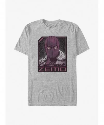 Best Deal Marvel The Falcon And The Winter Soldier Badge Of Baron Zemo T-Shirt $6.06 T-Shirts