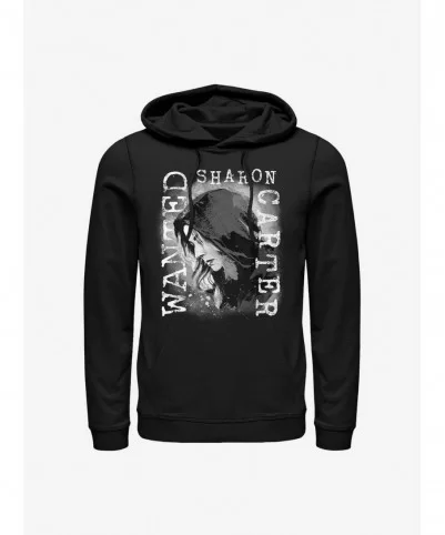 Hot Sale Marvel The Falcon And The Winter Soldier Soldier Sharon Carter Wanted Hoodie $12.93 Hoodies