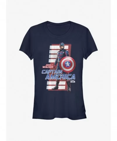 Absolute Discount Marvel The Falcon And The Winter Soldier John F. Walker Girls T-Shirt $5.99 T-Shirts