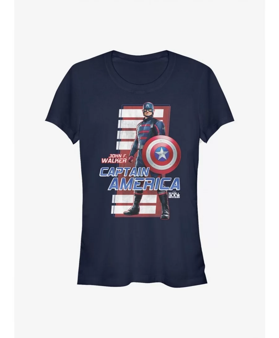 Absolute Discount Marvel The Falcon And The Winter Soldier John F. Walker Girls T-Shirt $5.99 T-Shirts