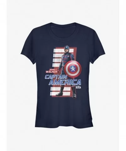 Absolute Discount Marvel The Falcon And The Winter Soldier John F. Walker Girls T-Shirt $5.99 T-Shirts