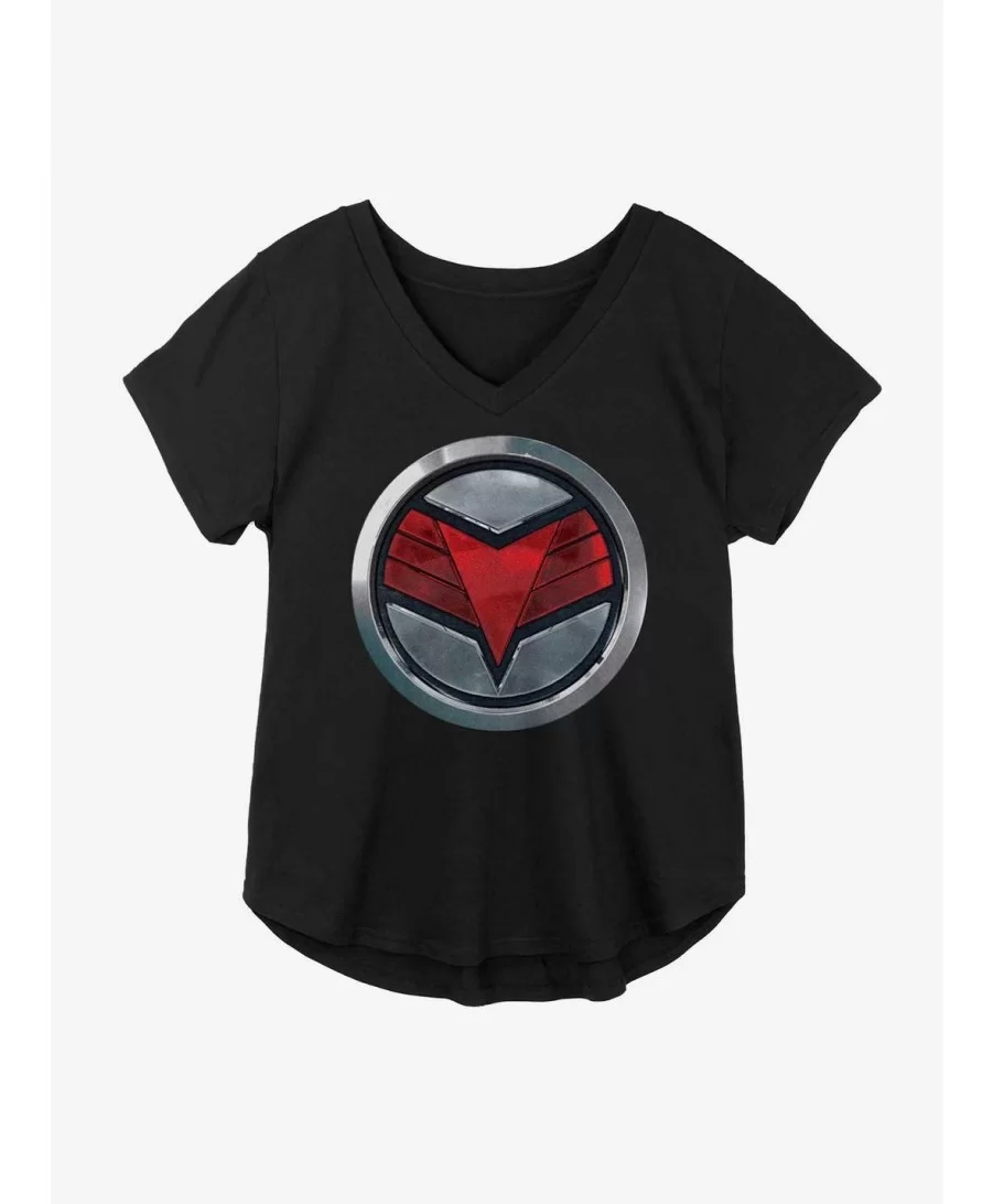 Limited-time Offer Marvel The Falcon And The Winter Soldier Falcon Logo Girls Plus Size T-Shirt $7.17 T-Shirts