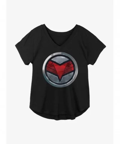 Limited-time Offer Marvel The Falcon And The Winter Soldier Falcon Logo Girls Plus Size T-Shirt $7.17 T-Shirts