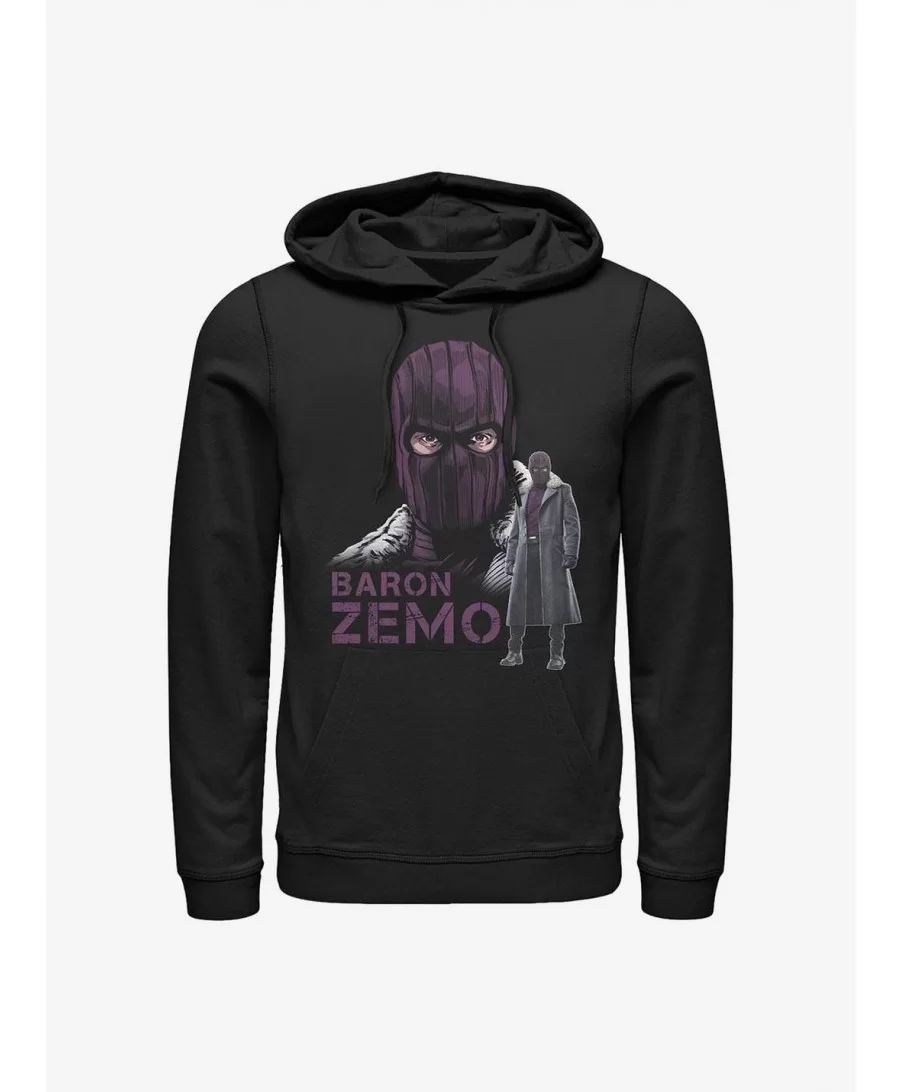 Unique Marvel The Falcon And The Winter Soldier Masked Zemo Hoodie $13.29 Hoodies