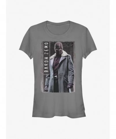 Discount Marvel The Falcon And The Winter Soldier Baron Panel Girls T-Shirt $5.02 T-Shirts