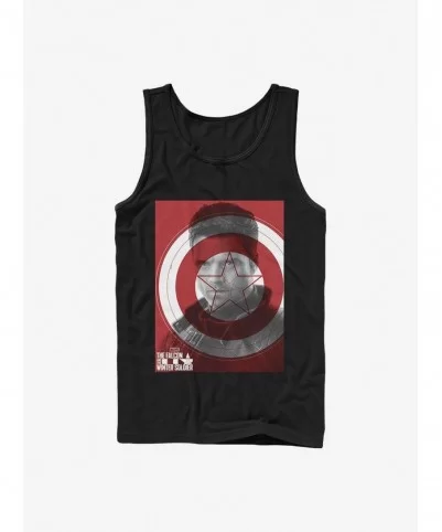 Hot Sale Marvel The Falcon And The Winter Soldier Winter Shield Tank $9.76 Tanks