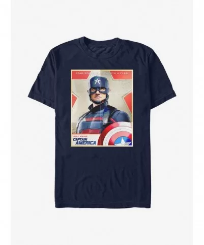 Low Price Marvel The Falcon And The Winter Soldier Captain America Poster T-Shirt $6.52 T-Shirts