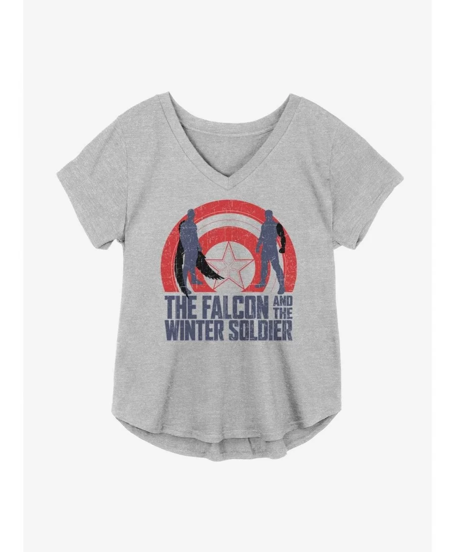 Wholesale Marvel The Falcon And The Winter Soldier Rising Shield Girls Plus Size T-Shirt $7.63 T-Shirts