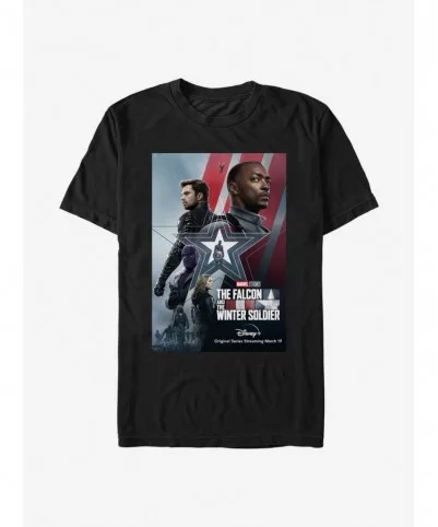 Limited-time Offer Marvel The Falcon And The Winter Soldier Characters T-Shirt $5.28 T-Shirts