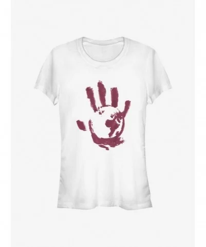 Flash Sale Marvel The Falcon And The Winter Soldier Bloody Hand Girls T-Shirt $7.28 T-Shirts