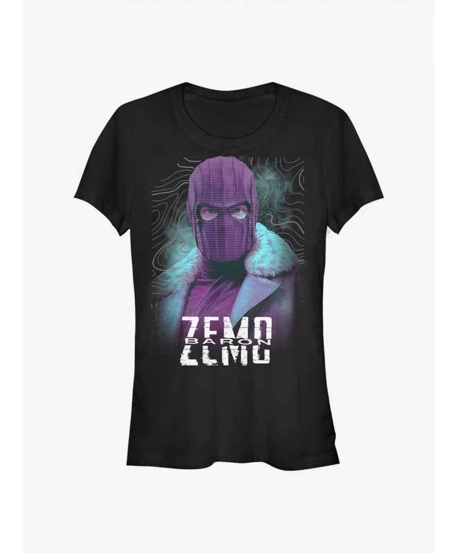 Discount Sale Marvel The Falcon And The Winter Soldier Baron Zemo Girls T-Shirt $6.63 T-Shirts