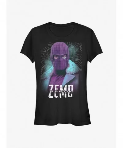 Discount Sale Marvel The Falcon And The Winter Soldier Baron Zemo Girls T-Shirt $6.63 T-Shirts