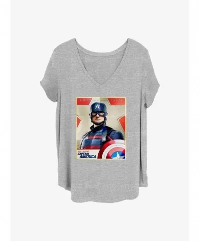 Premium Marvel The Falcon and the Winter Soldier Inspired By Cap Girls T-Shirt Plus Size $11.56 T-Shirts