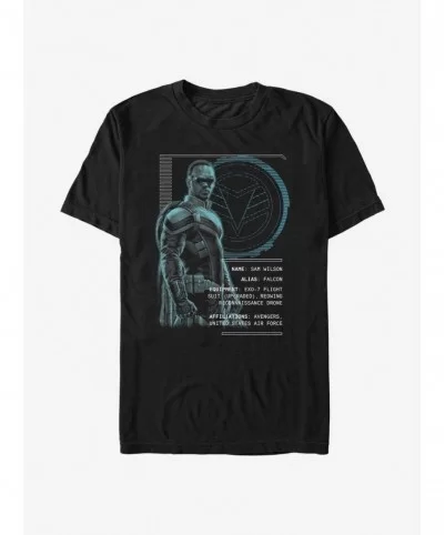 Pre-sale Discount Marvel The Falcon And The Winter Soldier Alias: Falcon T-Shirt $5.12 T-Shirts