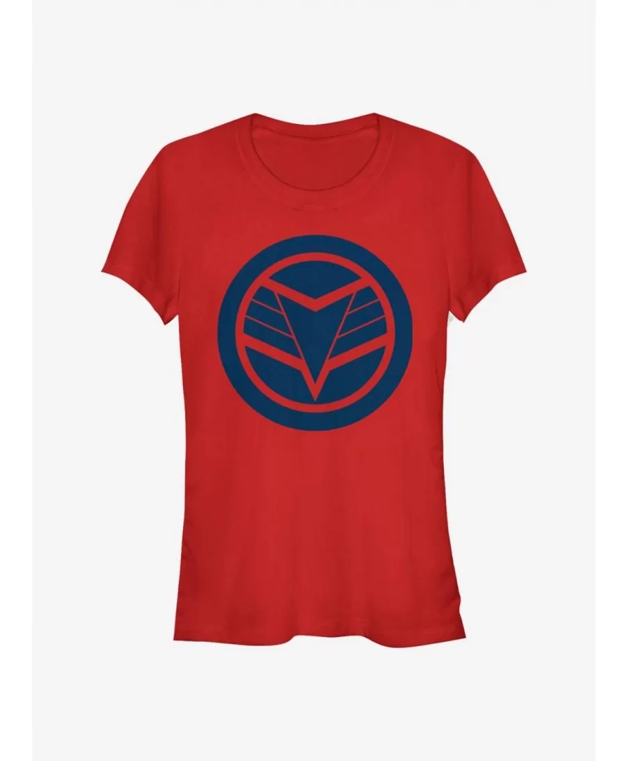 Wholesale Marvel The Falcon And The Winter Soldier Blue Shield Girls T-Shirt $5.82 T-Shirts