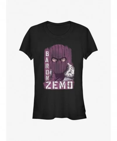 Hot Selling Marvel The Falcon And The Winter Soldier Named Baron Zemo Girls T-Shirt $8.09 T-Shirts