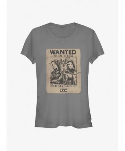 Big Sale Marvel The Falcon And The Winter Fugitive Sharon Carter Girls T-Shirt $7.77 T-Shirts