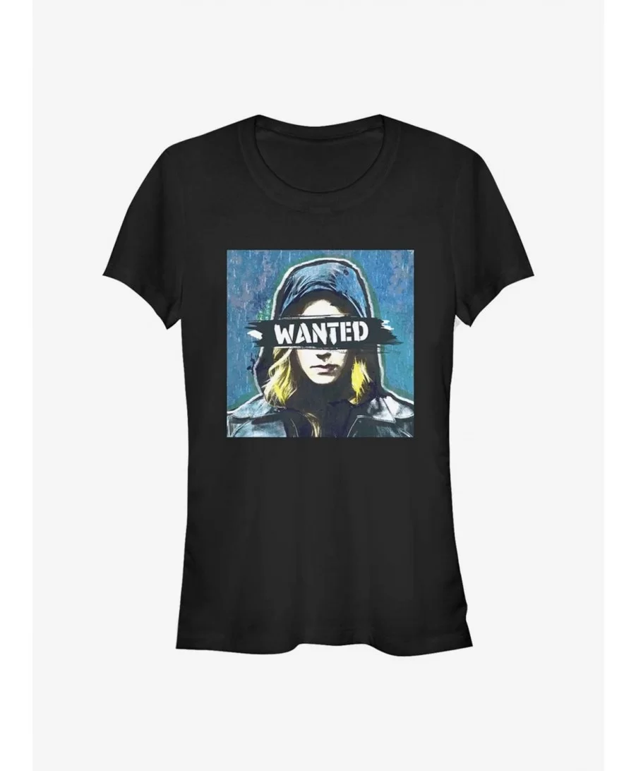 Crazy Deals Marvel The Falcon And The Winter Soldier Sharon Carter Wanted Girls T-Shirt $6.80 T-Shirts