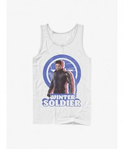 Absolute Discount Marvel The Falcon And The Winter Soldier Bucky Pose Tank $9.56 Tanks