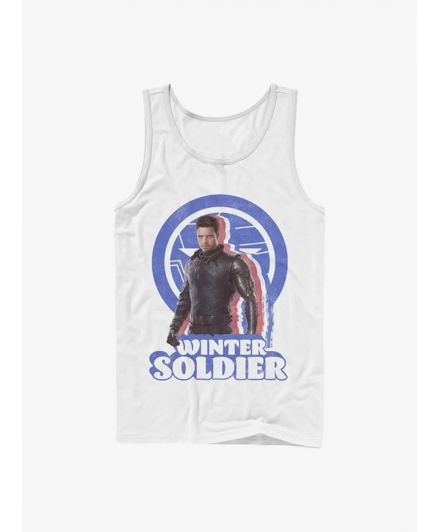 Absolute Discount Marvel The Falcon And The Winter Soldier Bucky Pose Tank $9.56 Tanks