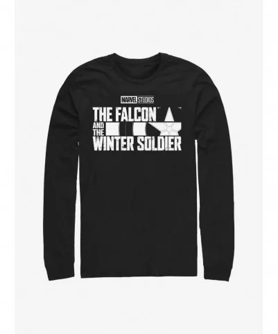 High Quality Marvel The Falcon And The Winter Soldier Logo Long-Sleeve T-Shirt $12.90 T-Shirts